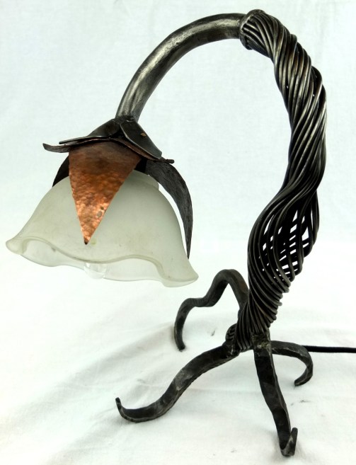 'My Precious,' 14in forgerd steel, copper, glass